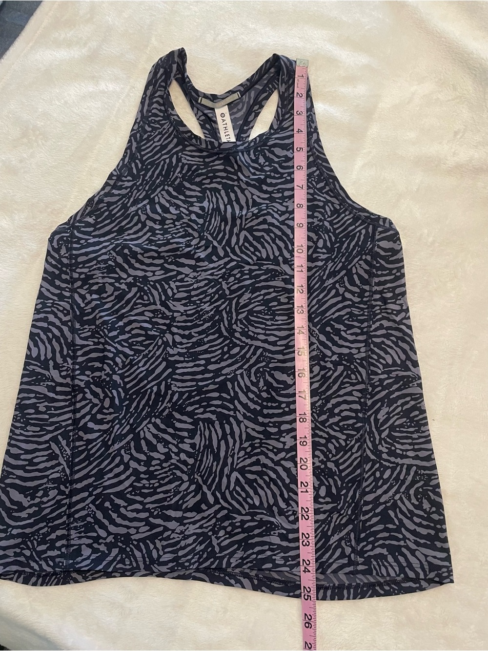 Athleta Ultimate Train Racerback Tank Navy Print Small - Picture 8 of 8